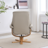 Sardinia Recliner Chair & Footstool in Mushroom